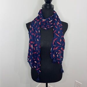 Icing Navy Blue Lightweight Scarf 60x20